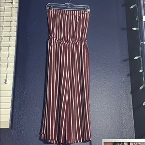 Sleeveless Jumpsuit that Ties At Waist